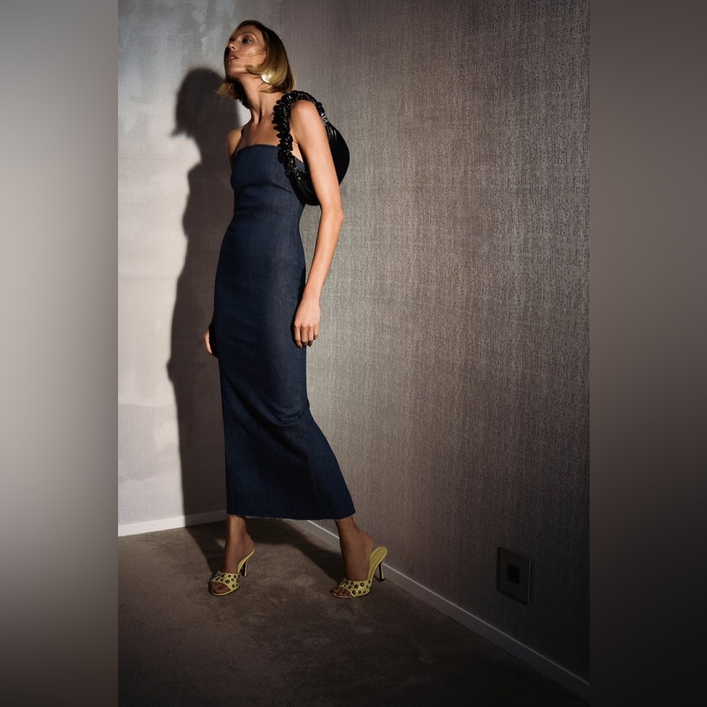 Zara ZW Long Denim Dress